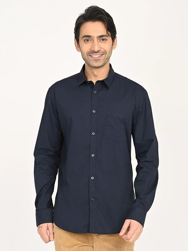 Men's Solid Full Sleeves Cotton Shirt - Image 6