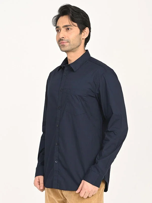 Men's Solid Full Sleeves Cotton Shirt - Image 7