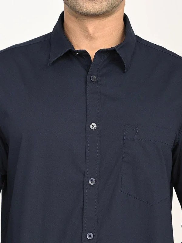 Men's Solid Full Sleeves Cotton Shirt - Image 8