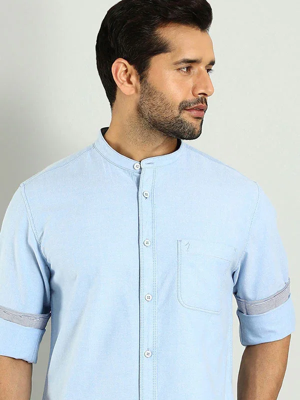 Men's Solid Full Sleeves Cotton Shirt