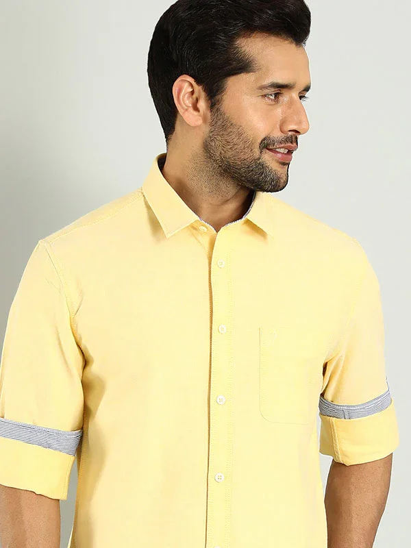 Men's Solid Full Sleeves Cotton Shirt - Image 13