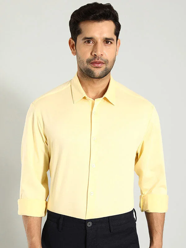 Men's Solid Full Sleeves Cotton Shirt - Image 2