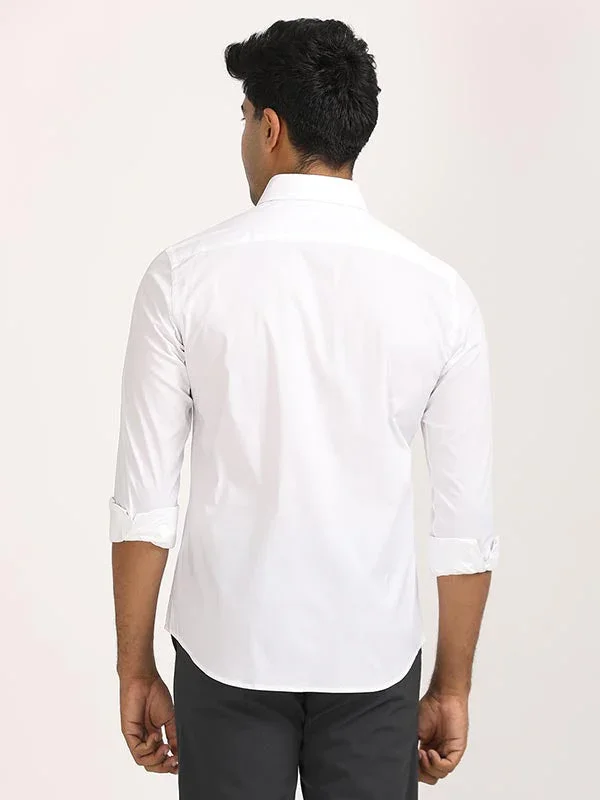 Men's Solid Full Sleeves Cotton Shirt - Image 4