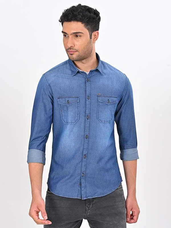 Men's Solid Full Sleeves Cotton Shirt - Image 6
