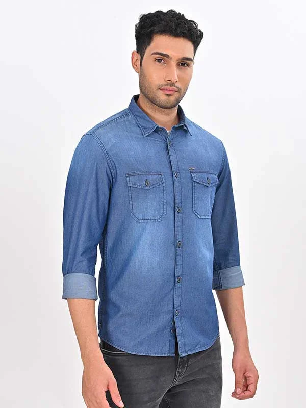 Men's Solid Full Sleeves Cotton Shirt - Image 8