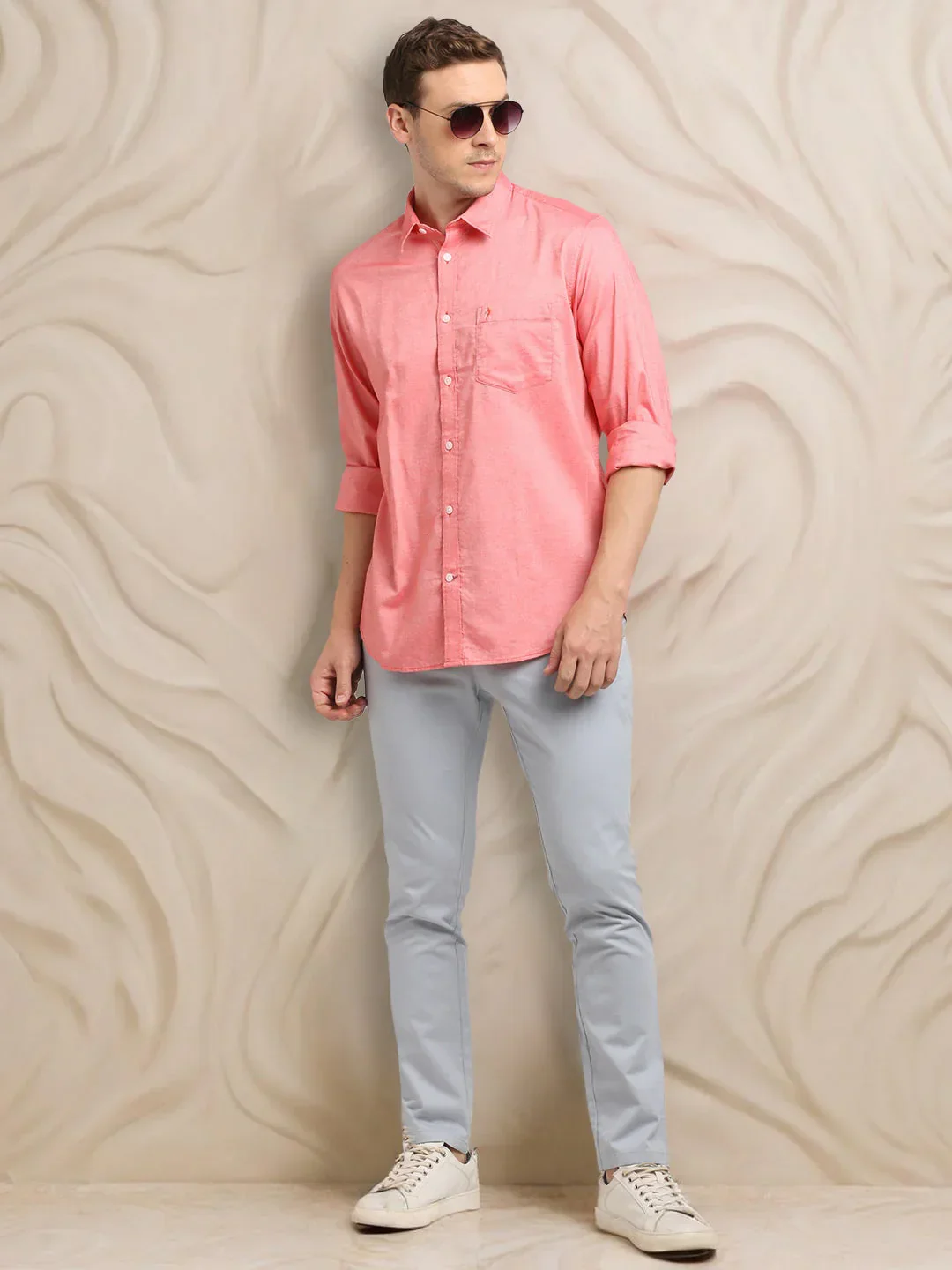 Men's Solid Full Sleeves Cotton Shirt - Image 5