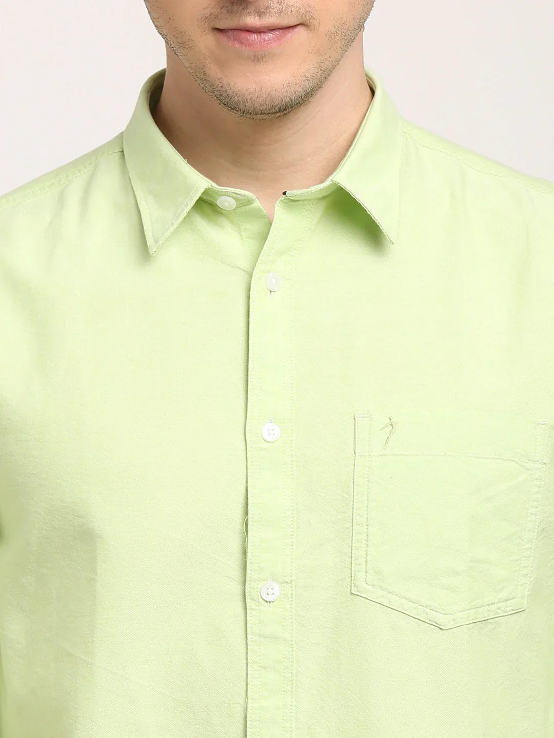Men's Solid Full Sleeves Cotton Shirt - Image 7