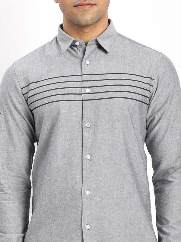 Men's Solid Full Sleeves Cotton Shirt - Image 3