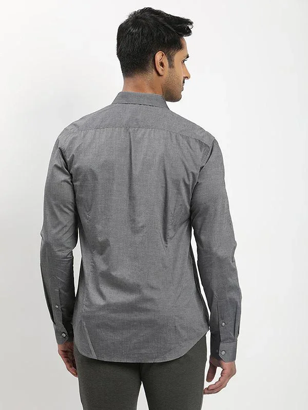 Men's Solid Full Sleeves Cotton Shirt - Image 10