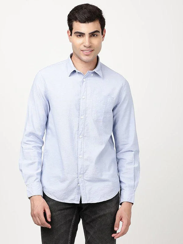Men's Solid Full Sleeves Cotton Shirt