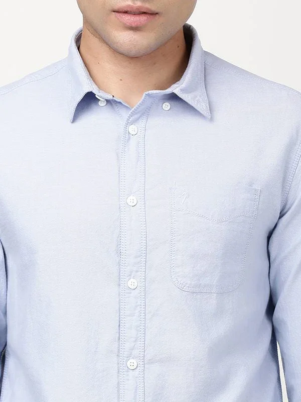 Men's Solid Full Sleeves Cotton Shirt - Image 3