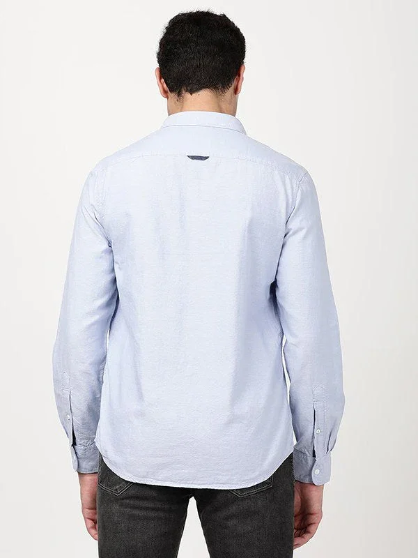 Men's Solid Full Sleeves Cotton Shirt - Image 5