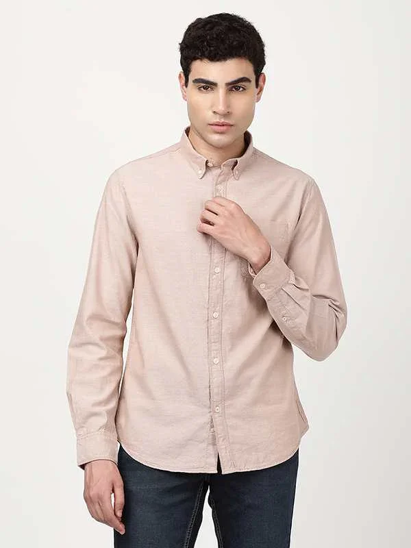 Men's Solid Full Sleeves Cotton Shirt - Image 6