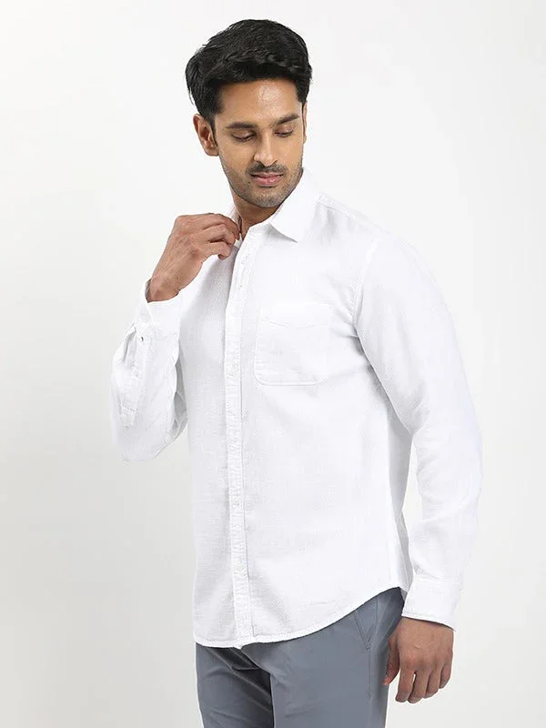 Men's Solid Full Sleeves Cotton Shirt - Image 2