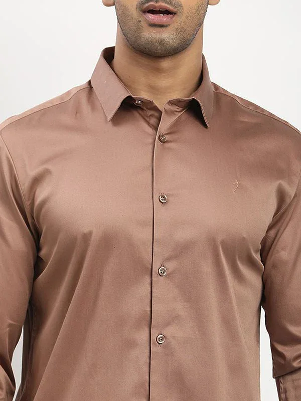 Men's Solid Full Sleeves Cotton Shirt - Image 3