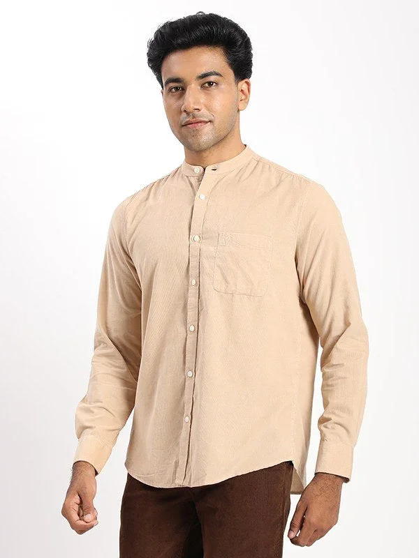 Men's Solid Full Sleeves Cotton Shirt - Image 2
