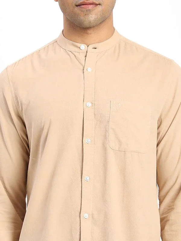 Men's Solid Full Sleeves Cotton Shirt - Image 3