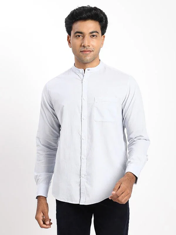 Men's Solid Full Sleeves Cotton Shirt - Image 6