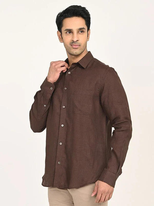 Men's Solid Full Sleeves Cotton Shirt - Image 17