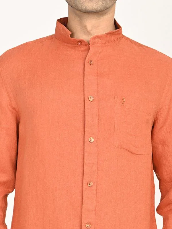 Men's Solid Full Sleeves Cotton Shirt - Image 23
