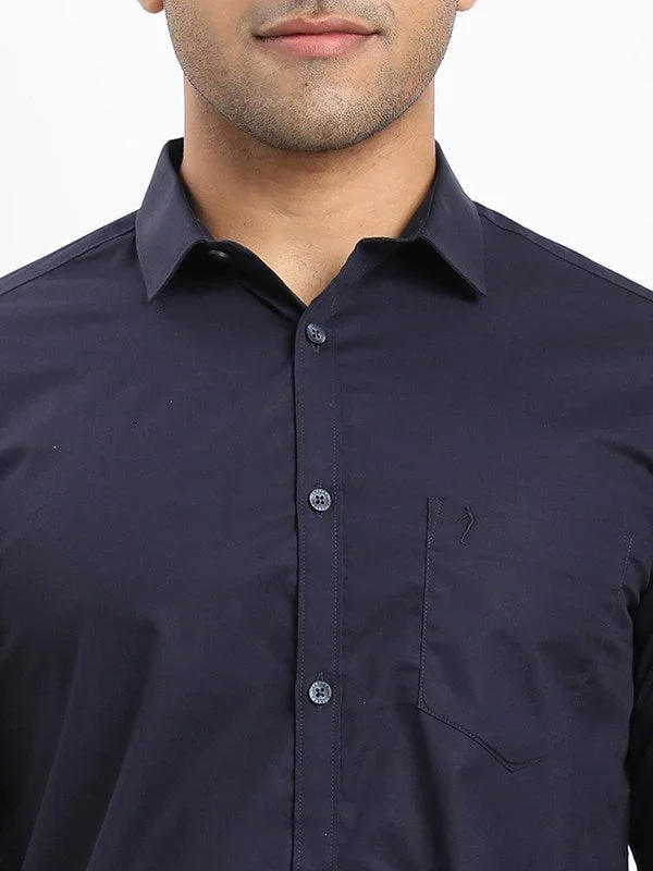 Men's Solid Full Sleeves Cotton Stretch Shirt - Image 23