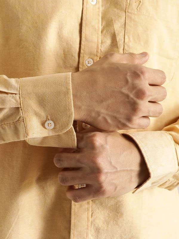 Men's Solid Full Sleeves Cotton Stretch Shirt - Image 22