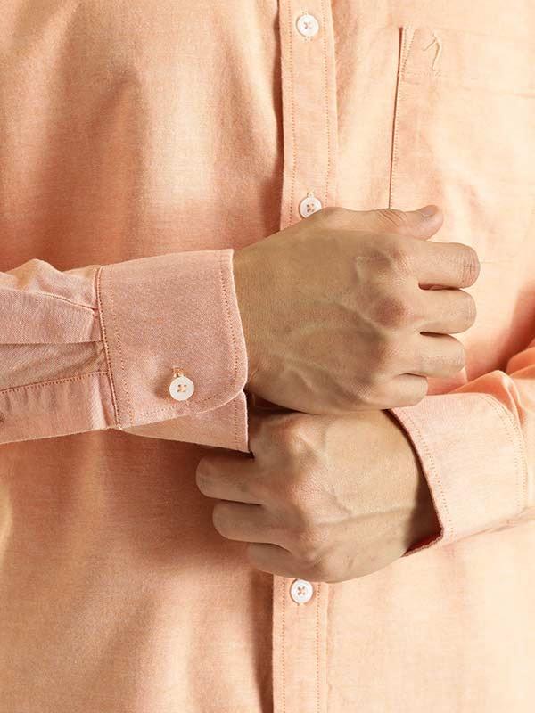 Men's Solid Full Sleeves Cotton Stretch Shirt - Image 27
