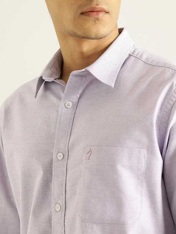 Men's Solid Full Sleeves Cotton Stretch Shirt - Image 30