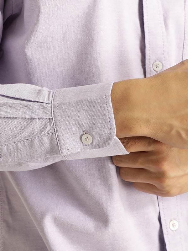 Men's Solid Full Sleeves Cotton Stretch Shirt - Image 31