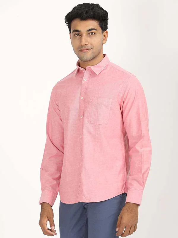 Men's Solid Full Sleeves Cotton Stretch Shirt - Image 16