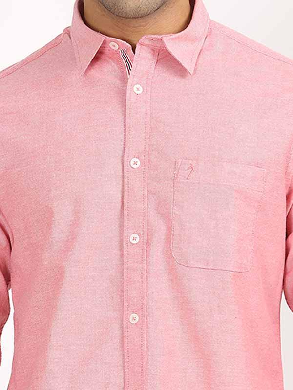 Men's Solid Full Sleeves Cotton Stretch Shirt - Image 17