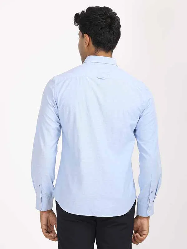 Men's Solid Full Sleeves Cotton Stretch Shirt - Image 27
