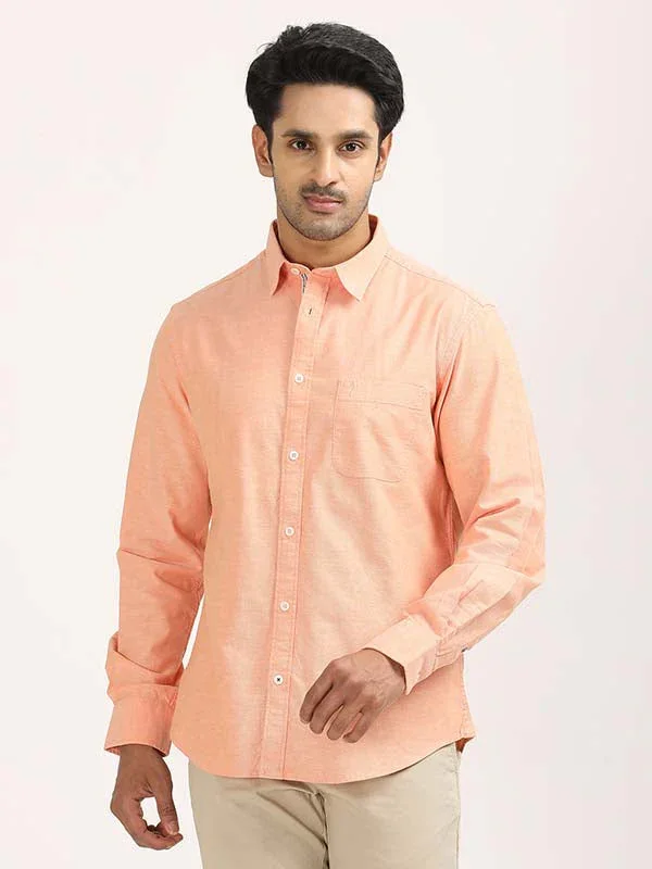 Men's Solid Full Sleeves Cotton Stretch Shirt - Image 36
