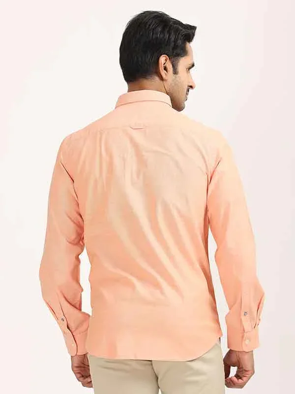 Men's Solid Full Sleeves Cotton Stretch Shirt - Image 39