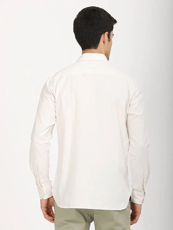 Men's Solid Full Sleeves Cotton Stretch Shirt - Image 26
