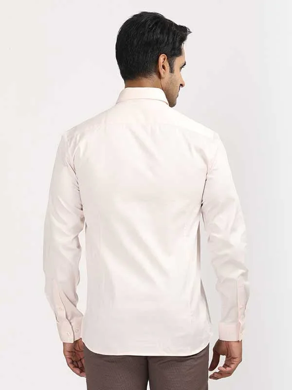 Men's Solid Full Sleeves Cotton Stretch Shirt - Image 40