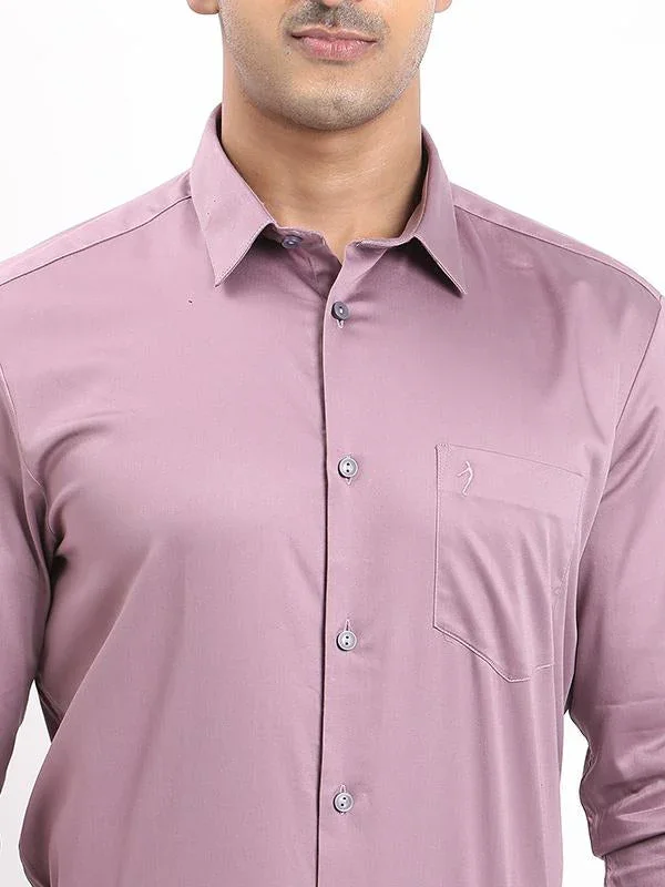Men's Solid Full Sleeves Cotton Stretch Shirt - Image 13