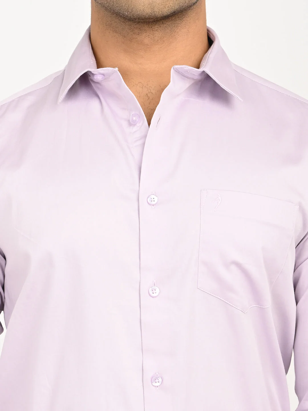 Men's Solid Full Sleeves Cotton Stretch Shirt - Image 17