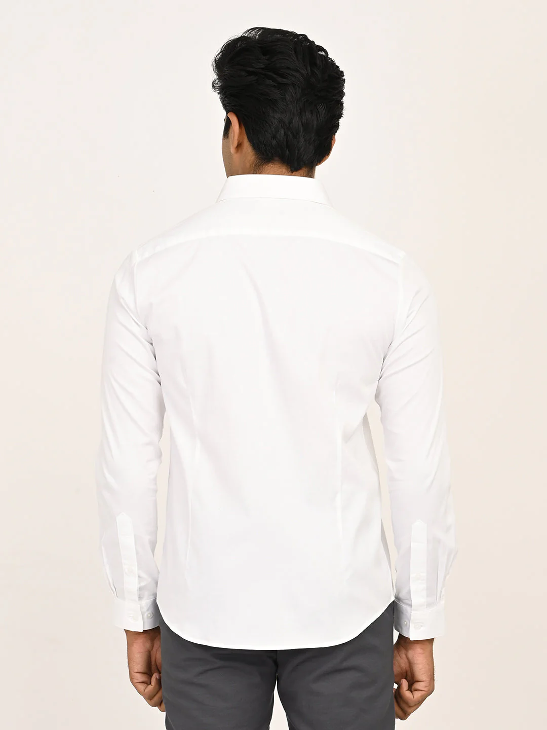 Men's Solid Full Sleeves Cotton Stretch Shirt - Image 28