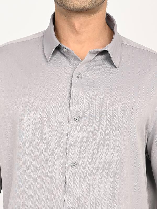 Men's Solid Full Sleeves Polyester Blend Shirt - Image 13