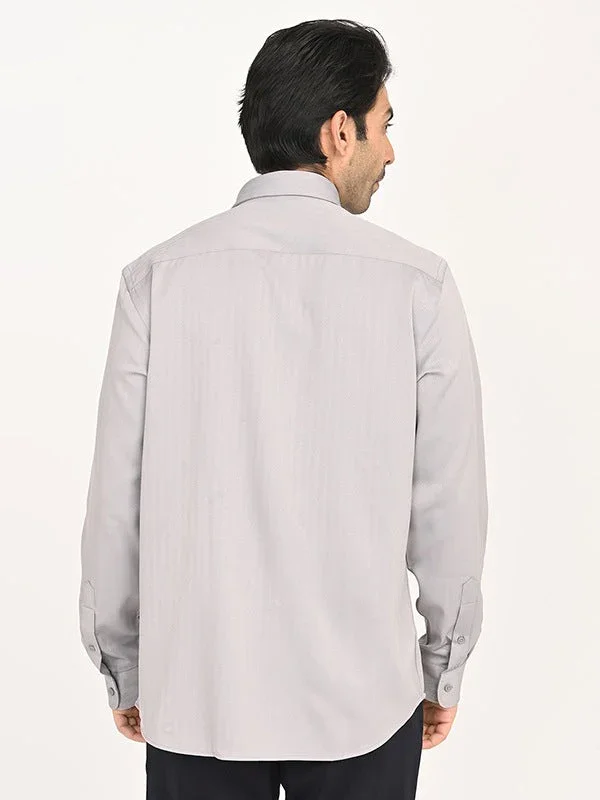 Men's Solid Full Sleeves Polyester Blend Shirt - Image 14