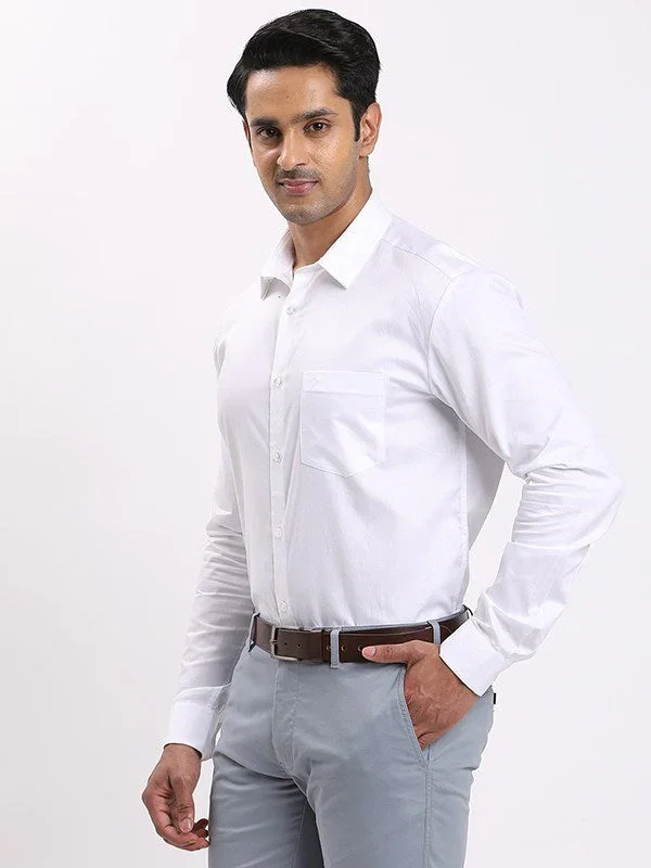 Men's Solid Full Sleeves Tencel Shirt - Image 2