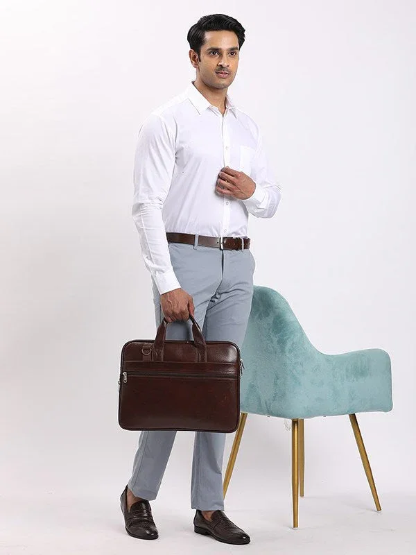Men's Solid Full Sleeves Tencel Shirt - Image 5