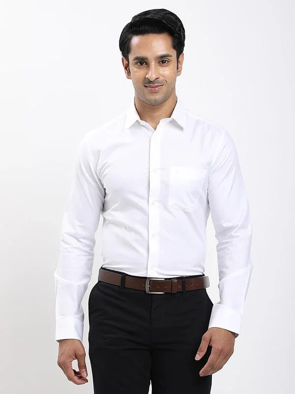 Men's Solid Full Sleeves Tencel Shirt