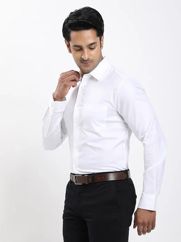Men's Solid Full Sleeves Tencel Shirt - Image 2