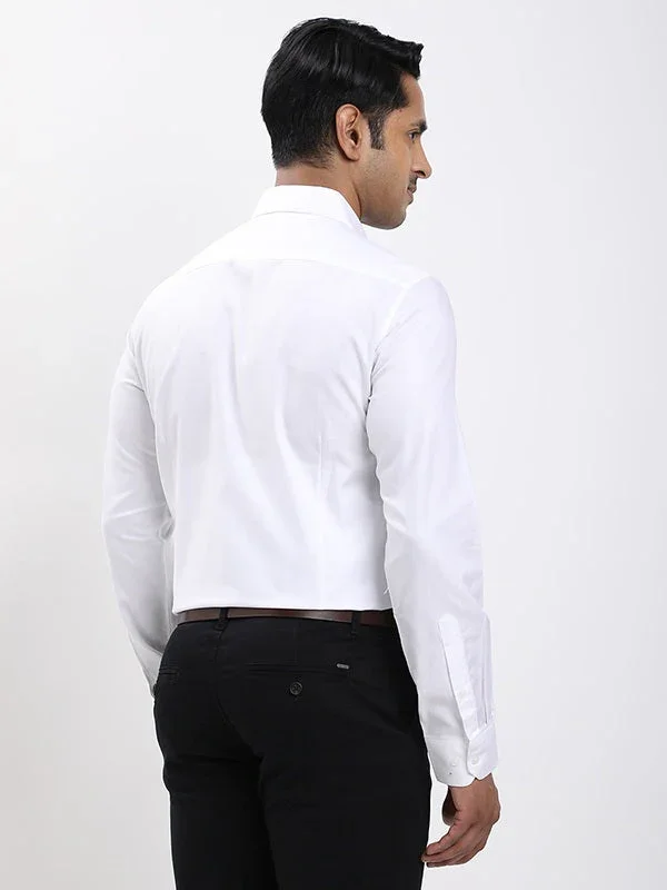 Men's Solid Full Sleeves Tencel Shirt - Image 4