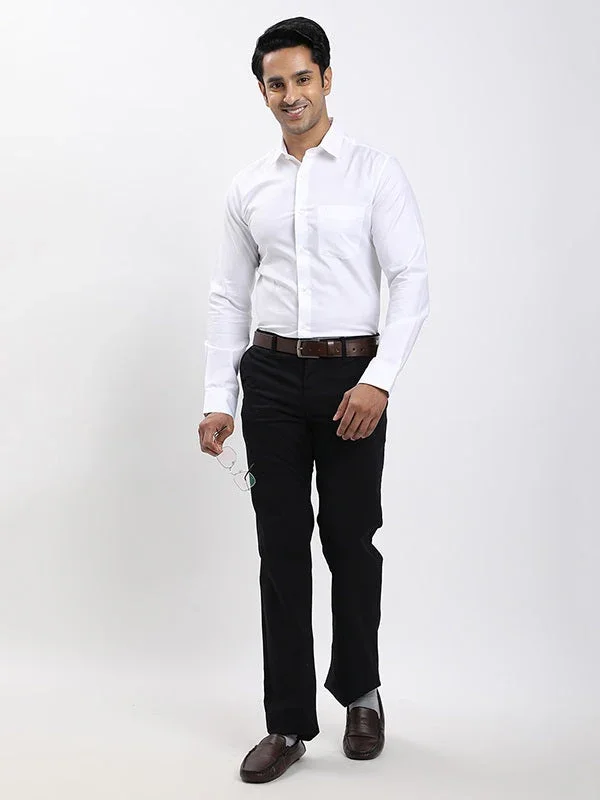 Men's Solid Full Sleeves Tencel Shirt - Image 5