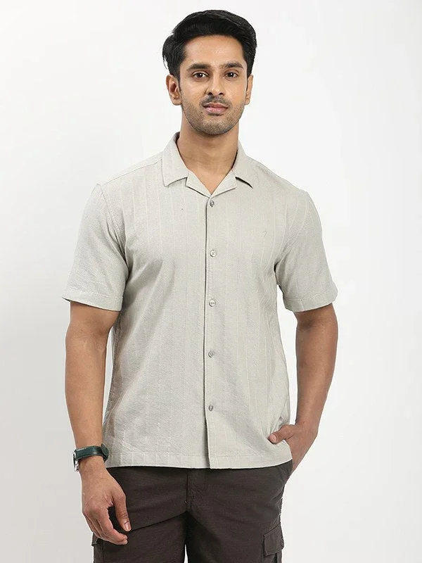 Men's Solid Half Sleeves Cotton Shirt