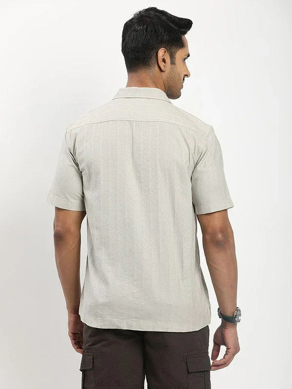 Men's Solid Half Sleeves Cotton Shirt - Image 5
