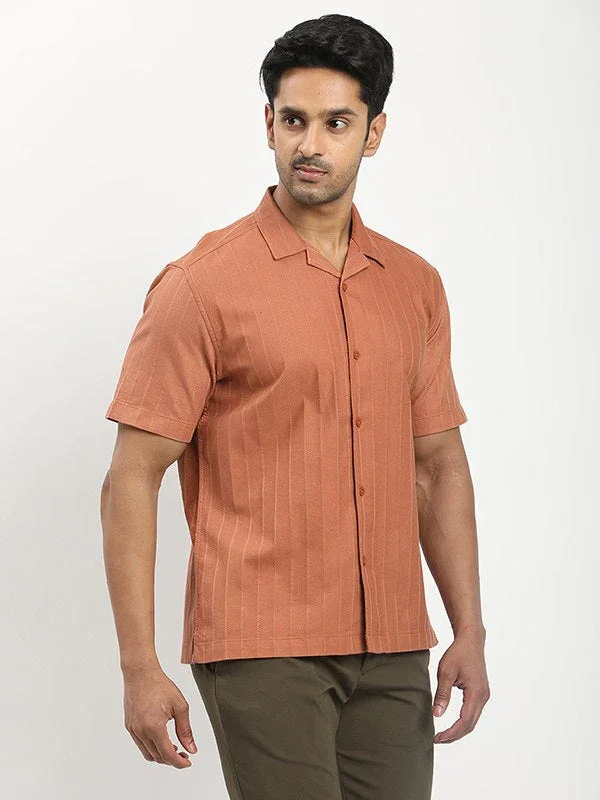Men's Solid Half Sleeves Cotton Shirt - Image 2